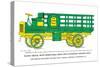 Flour Truck with Removable Sides and Stationary Driver's Seat-null-Stretched Canvas
