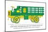 Flour Truck with Removable Sides and Stationary Driver's Seat-null-Mounted Art Print