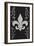 Flourish and Fleur de Lis - Black-Lantern Press-Framed Art Print