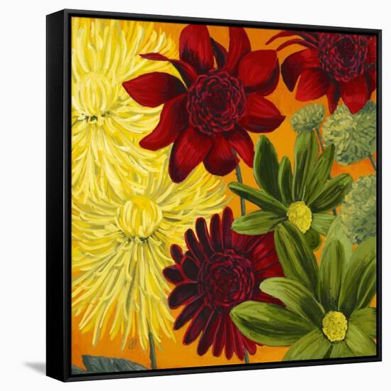 Flourish Flowers-Jenaya Jackson-Framed Stretched Canvas