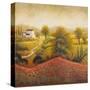 Flourishing Vineyard Square I-Michael Marcon-Stretched Canvas