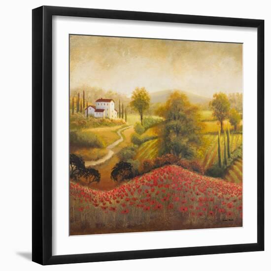 Flourishing Vineyard Square I-Michael Marcon-Framed Art Print