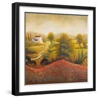 Flourishing Vineyard Square I-Michael Marcon-Framed Premium Giclee Print