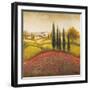 Flourishing Vineyard Square II-Michael Marcon-Framed Art Print