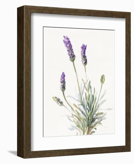 Floursack Lavender III on Linen-Danhui Nai-Framed Art Print