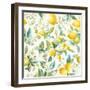 Floursack Lemon Pattern IA-Danhui Nai-Framed Art Print