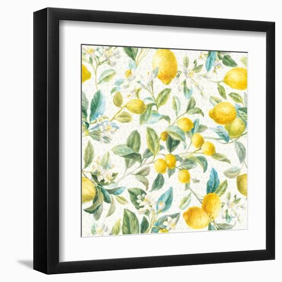 Floursack Lemon Pattern IA-Danhui Nai-Framed Art Print