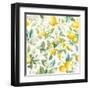 Floursack Lemon Pattern IA-Danhui Nai-Framed Art Print