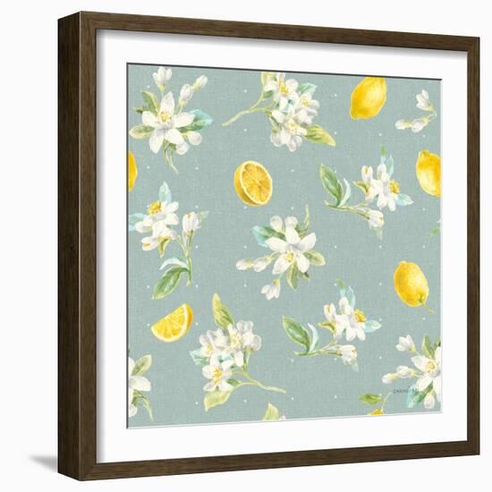 Floursack Lemon Pattern III-Danhui Nai-Framed Art Print