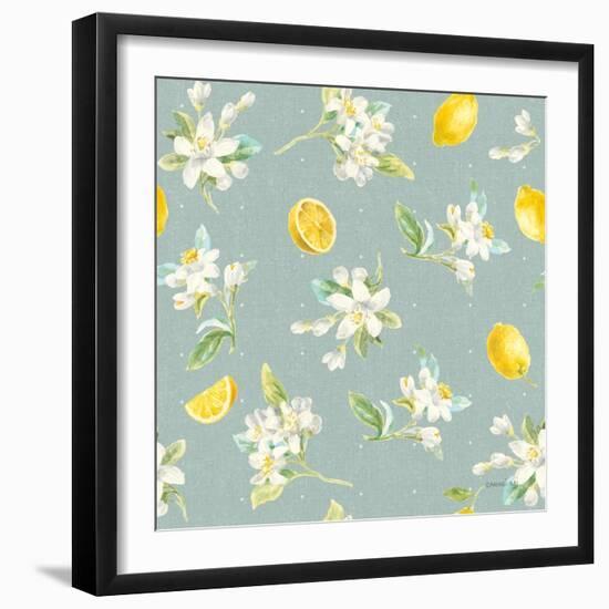 Floursack Lemon Pattern III-Danhui Nai-Framed Art Print