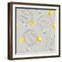 Floursack Lemon Pattern V-Danhui Nai-Framed Art Print