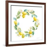 Floursack Lemon V on White-Danhui Nai-Framed Art Print