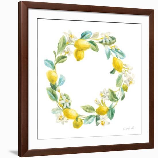 Floursack Lemon V on White-Danhui Nai-Framed Art Print