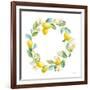 Floursack Lemon V on White-Danhui Nai-Framed Art Print