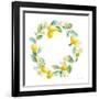 Floursack Lemon V on White-Danhui Nai-Framed Art Print