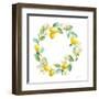 Floursack Lemon V on White-Danhui Nai-Framed Art Print