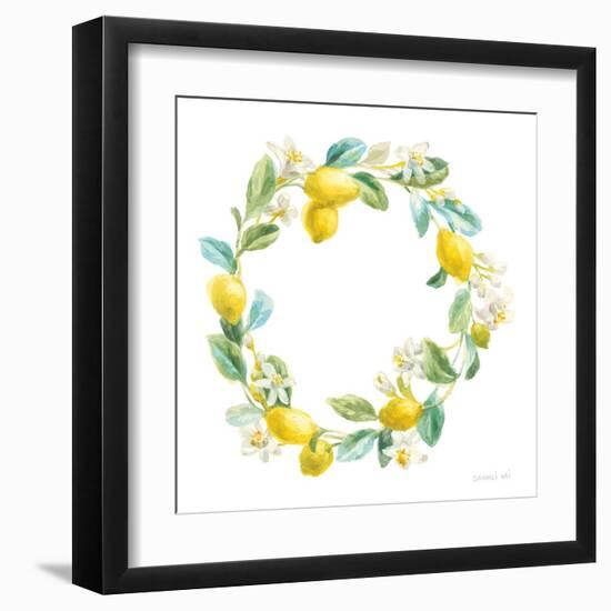 Floursack Lemon V on White-Danhui Nai-Framed Art Print