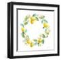 Floursack Lemon V on White-Danhui Nai-Framed Art Print