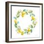 Floursack Lemon V on White-Danhui Nai-Framed Art Print