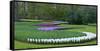 Flowebed Wiht Hyacinths, Keukenhof Gardens, Lisse, Holland-Anna Miller-Framed Stretched Canvas