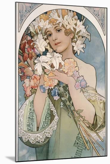 Flower, 1897-Alphonse Mucha-Mounted Giclee Print