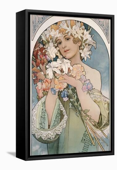 Flower, 1897-Alphonse Mucha-Framed Stretched Canvas