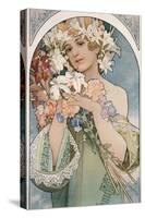 Flower, 1897-Alphonse Mucha-Stretched Canvas