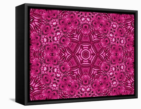 Flower Abstract Pattern-Dink101-Framed Stretched Canvas