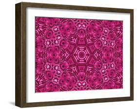 Flower Abstract Pattern-Dink101-Framed Art Print