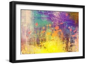 Flower Abstract Textures and Backgrounds-ilolab-Framed Art Print