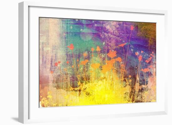 Flower Abstract Textures and Backgrounds-ilolab-Framed Art Print