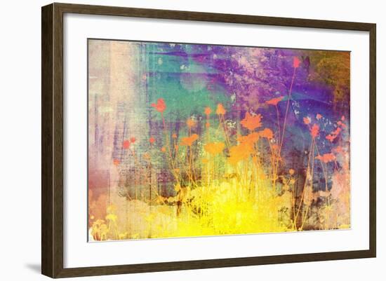 Flower Abstract Textures and Backgrounds-ilolab-Framed Art Print