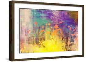 Flower Abstract Textures and Backgrounds-ilolab-Framed Art Print