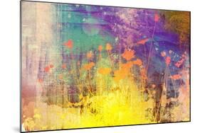 Flower Abstract Textures and Backgrounds-ilolab-Mounted Art Print