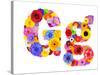 Flower Alphabet Isolated On White - Letter G-tr3gi-Stretched Canvas