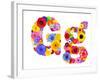 Flower Alphabet Isolated On White - Letter G-tr3gi-Framed Art Print