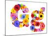 Flower Alphabet Isolated On White - Letter G-tr3gi-Mounted Art Print