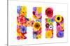 Flower Alphabet Isolated On White - Letter H-tr3gi-Stretched Canvas