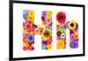 Flower Alphabet Isolated On White - Letter H-tr3gi-Framed Art Print