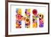 Flower Alphabet Isolated On White - Letter H-tr3gi-Framed Art Print