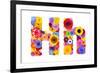 Flower Alphabet Isolated On White - Letter H-tr3gi-Framed Art Print