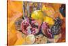 Flower and Fruit Still Life-KoliadzynskaIryna-Stretched Canvas