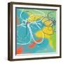 Flower and Water 1-Jan Weiss-Framed Art Print