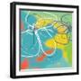 Flower and Water 1-Jan Weiss-Framed Art Print