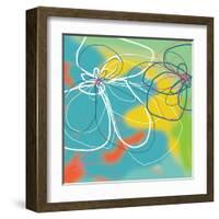 Flower and Water 1-Jan Weiss-Framed Art Print