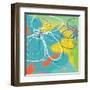 Flower and Water 1-Jan Weiss-Framed Art Print