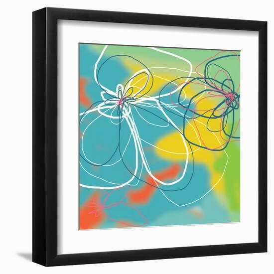 Flower and Water 1-Jan Weiss-Framed Art Print