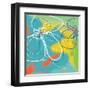 Flower and Water 1-Jan Weiss-Framed Art Print