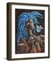 Flower and Wind-Oscar Ortiz-Framed Giclee Print