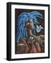 Flower and Wind-Oscar Ortiz-Framed Giclee Print